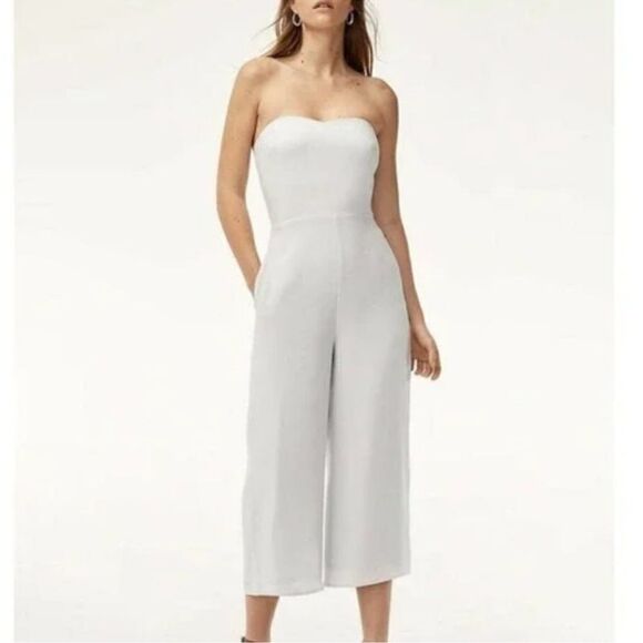 Aritzia Babaton Roshan Jumpsuit in sea salt Size 8 - Picture 2 of 8